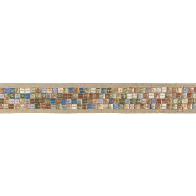 Kravet Design T30752.135.0 Mosaique Trim Fabric in Multi , Blue , Ocean