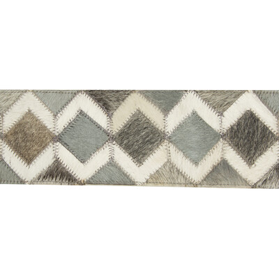 Kravet Design T30760.811.0 Diamond Hide Trim Fabric in Light Grey , Grey , Dapple Grey
