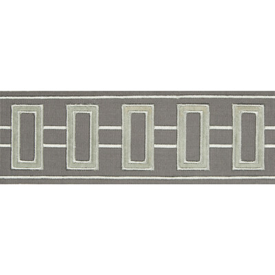 Kravet Design T30769.11.0 Grid Lock Trim Fabric in Grey ,  , Steel Grey