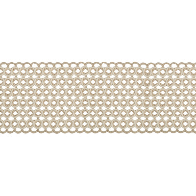 Kravet Design T30790.16.0 Hammock Border Trim Fabric in Ivory , White , Limestone