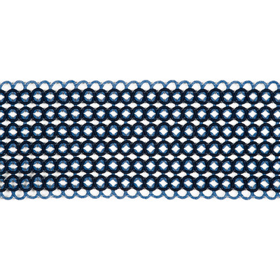 Kravet Design T30790.55.0 Hammock Border Trim Fabric in Dark Blue , Indigo , Nautical