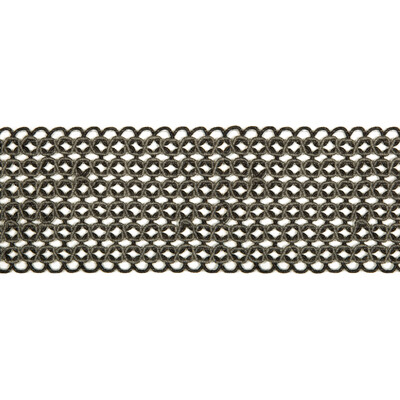 Kravet Design T30790.818.0 Hammock Border Trim Fabric in Charcoal , Grey , Graphite