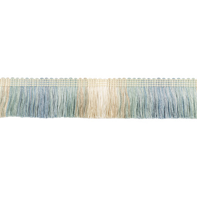 Kravet Couture T30824.15.0 Daintree Fringe Trim Fabric in Seaglass/Blue/White/Spa