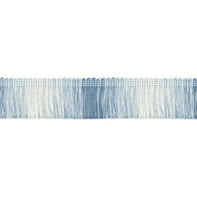 Kravet Couture T30824.5.0 Daintree Fringe Trim Fabric in Chambray/Blue/White