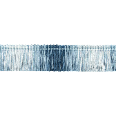 Kravet Couture T30824.55.0 Daintree Fringe Trim Fabric in Indigo/Blue/Light Blue