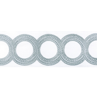Kravet Couture T30829.11.0 Looped Tape Trim in Silvermist/Grey/Silver