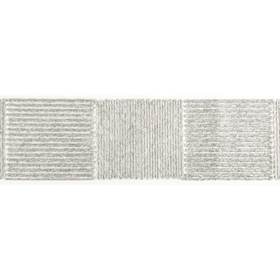Kravet Couture T30831.21.0 Latitude Tape Trim in Charcoal/Silver/Grey