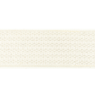 Kravet Couture T30833.1116.0 Chainlink Tape Trim Fabric in Ivory/White