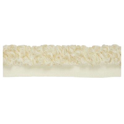 Kravet Design TA5322.16.0 Aloha Rouche Trim Fabric in White , Beige , Sea Salt