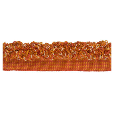 Kravet Design TA5322.24.0 Aloha Rouche Trim Fabric in Orange , Burgundy/red , Citrus