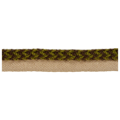 Kravet Design TA5323.36.0 Vine Cord Trim Fabric in Brown , Green , Lichen
