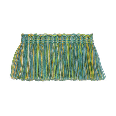 Kravet Design TA5324.335.0 Limbo Brush Trim Fabric in Blue , Yellow , Turquoise