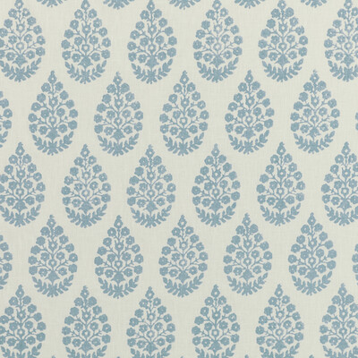 Kravet Basics TAJPAISLEY.5.0 Kravet Basics Multipurpose Fabric in White/Spa/Light Blue