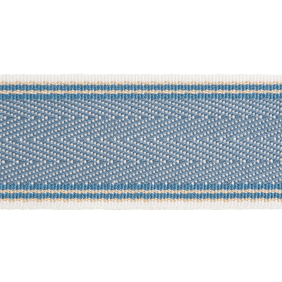 Lee Jofa TL10081.1515.0 Hance Trim Fabric in Delphinium/Light Blue/White