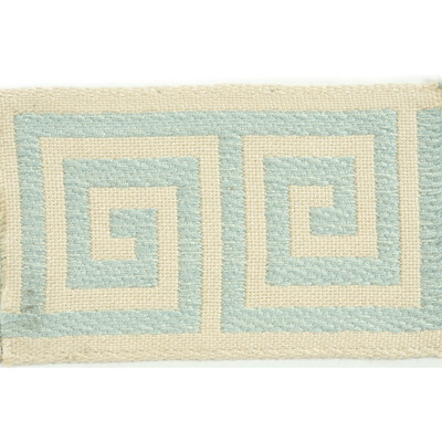 Lee Jofa TL10112.135.0 Classic Key Trim Fabric in Breeze/Light Blue/Beige