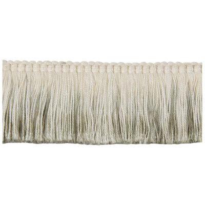Groundworks TL10124.106.0 Dipped Fringe Trim Fabric in Linen/White/Grey