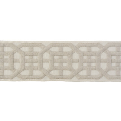 Lee Jofa TL10136.116.0 Avignon Tape Trim Fabric in Beige/White