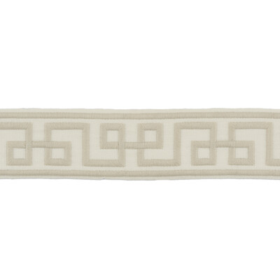 Lee Jofa TL10137.16.0 Siene Tape Trim Fabric in Beige/White