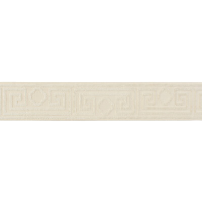 Lee Jofa TL10140.101.0 Madeleine Tape Trim Fabric in White/ivory/White