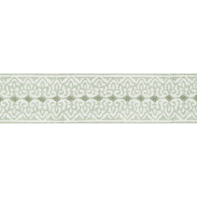 Lee Jofa TL10154.13.0 Paige Tape Trim Fabric in Mist/Celery/Light Green