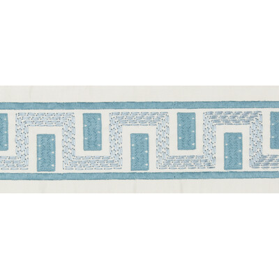 Lee Jofa TL10156.15.0 Seacliffe Tape Trim Fabric in Capri/Light Blue/Blue