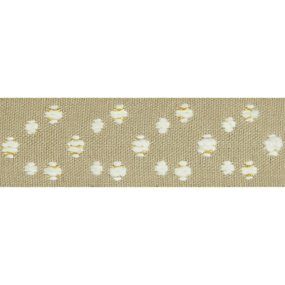 Groundworks TL10160.116.0 Cosmos Trim Fabric in Ivory/buff/Beige/Neutral