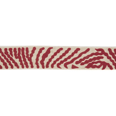 Lee Jofa TL10166.9.0 Etosha Tape Trim Fabric in Rouge/Red