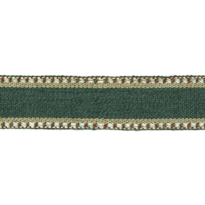 Lee Jofa TL10169.306.0 Danakil Tape Trim Fabric in Hunter/brown/Multi/Green/Brown