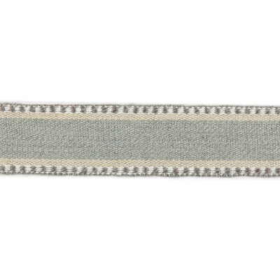 Lee Jofa TL10169.511.0 Danakil Tape Trim Fabric in Seafoam/grey/Turquoise/Spa