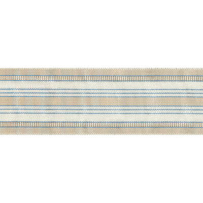 Lee Jofa TL10171.165.0 Provencal Tape Trim Fabric in Beige/blue/Multi/Beige/Blue