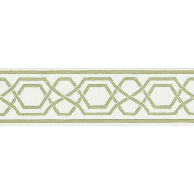 Lee Jofa TL10173.130.0 Yves Tape Trim Fabric in Green/Sage/Light Green