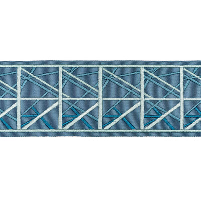 Lee Jofa Modern TL10176.15.0 Simpatico Tape Trim Fabric in Marine/Blue