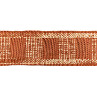 Lee Jofa Modern TL10178.212.0 Frame Tape Trim Fabric in Clay Silt/Orange/Rust