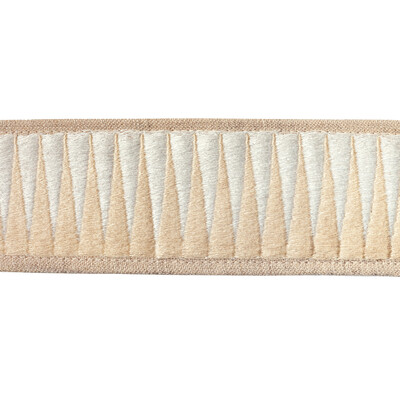 Lee Jofa Modern TL10180.1161.0 Bravado Tape Trim Fabric in Vanilla Cream/Ivory/Beige