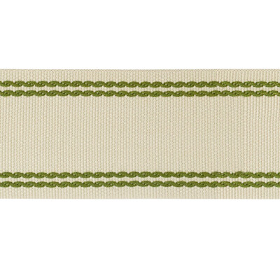 Lee Jofa TL10189.1623.0 Braid W/tramlines Trim Fabric in Flax&olive Grn/Beige/Olive Green/Green