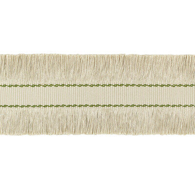 Lee Jofa TL10190.1623.0 Cut Ruche Fringe Trim Fabric in Flax & Olive Grn/Beige/Olive Green/Green