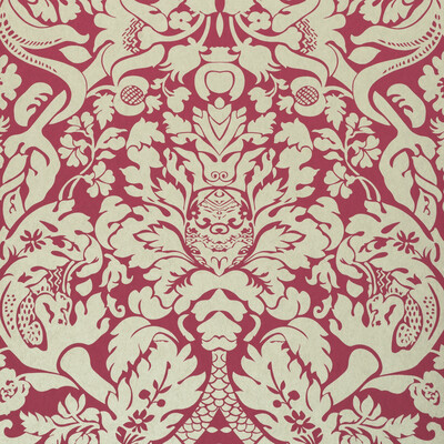 Clarke And Clarke W0088/07.CAC.0 Valentina Wallcovering Fabric in Raspberry