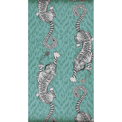 Clarke And Clarke W0105/05.CAC.0 Tigris Wallcovering Fabric in Teal
