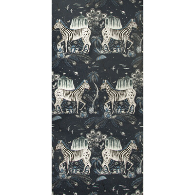 Clarke And Clarke W0117/03.CAC.0 Lost World Wallcovering in Navy/Blue