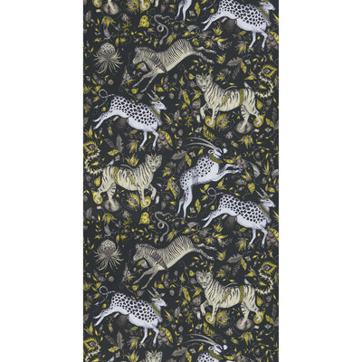 Clarke And Clarke W0119/02.CAC.0 Protea Wallcovering in Charcoal/Grey