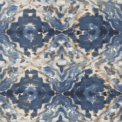 Clarke And Clarke W0147/02.cac.0 Aqueous Wallcovering in Midnight/spice Wp/Dark Blue/Rust