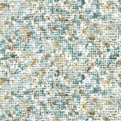 Clarke And Clarke W0154/04.cac.0 Scintilla Wallcovering in Teal/spice Wp/Teal/Rust