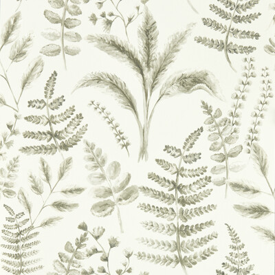 Clarke And Clarke W0156/03.CAC.0 Bracken Wallcovering in Natural Wp/Grey