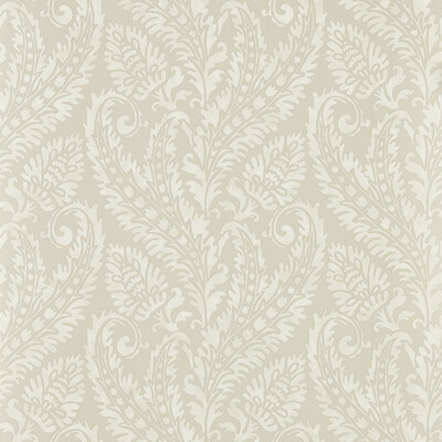 Clarke And Clarke W0161/03.CAC.0 Regale Wallcovering in Ivory Mocha Wp/Taupe/Silver