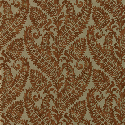 Clarke And Clarke W0161/04.CAC.0 Regale Wallcovering in Russet Gilver Wp/Rust/Gold