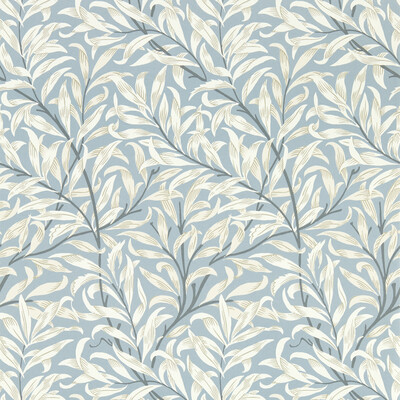 Clarke And Clarke W0172/02.CAC.0 Willow Boughs Wallcovering in Dove Wp/White/Light Blue/Grey