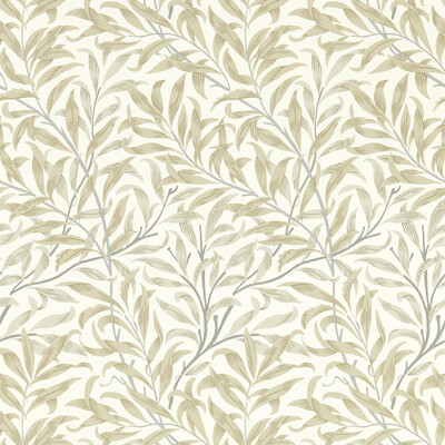 Clarke And Clarke W0172/03.CAC.0 Willow Boughs Wallcovering in Linen Wp/White/Beige/Grey