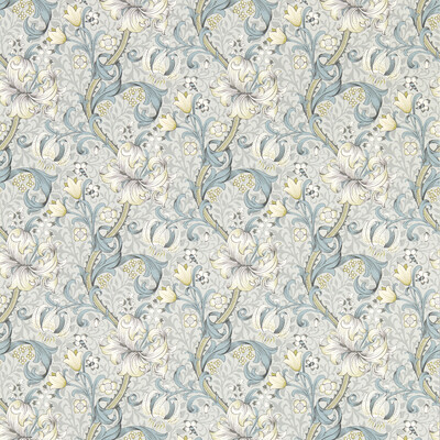 Clarke And Clarke W0174/02.CAC.0 Golden Lily Wallcovering in Slate Wp/Grey/Neutral/Light Blue