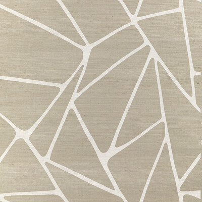 Kravet Couture W3400.106.0 To The Point Wallcovering in Silver/White