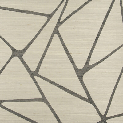 Kravet Couture W3400.11.0 To The Point Wallcovering Fabric in Light Grey , Charcoal , Stone